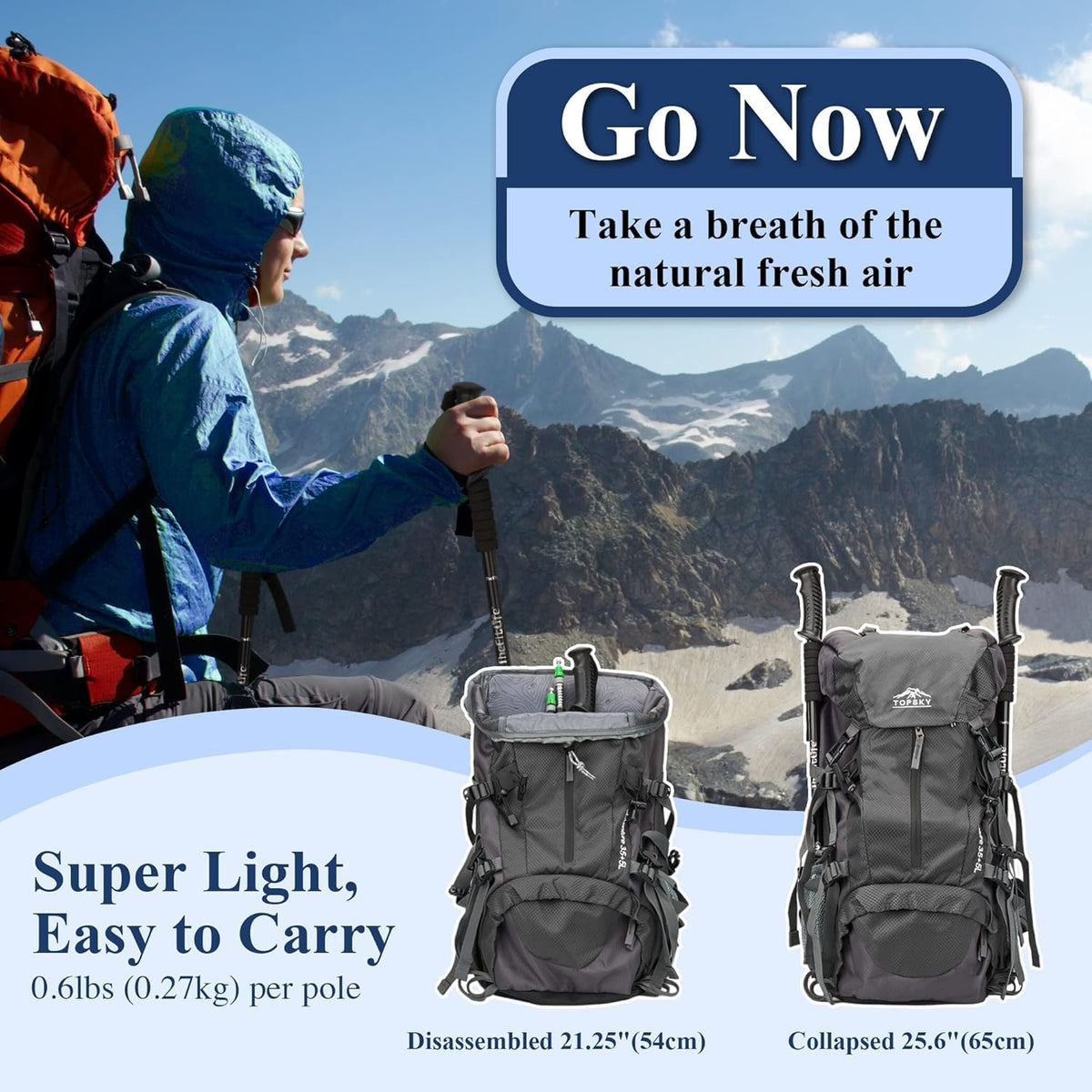 TheFitLife Trekking Poles - product view 4