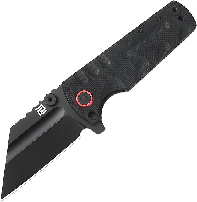 ARTISANCUTLERY Tactical Knife Proponent Normal Size(1820P) D2 Steel Black PVD Blade, Folding Pocket