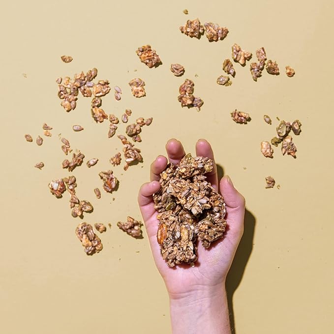 Lark Ellen Farm Vanilla Cinnamon, Cacao Cherry, Berrylicious Grain Free Granola Clusters, Crunchy