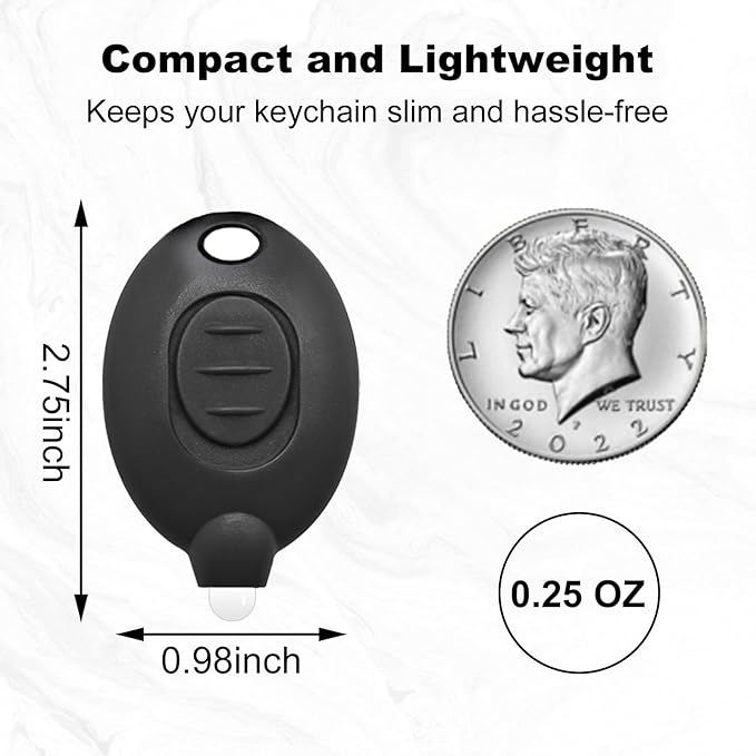 Mini Keychain Flashlight, Ultra Bright Micro Torch, Compact Key Ring Light with White Beam