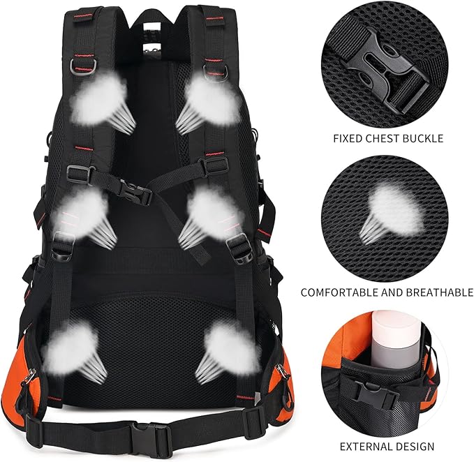 Nerlion 40L Hiking Backpack Travel Backpack for Men Women Camping Waterproof Outdoor Hiking Daypack