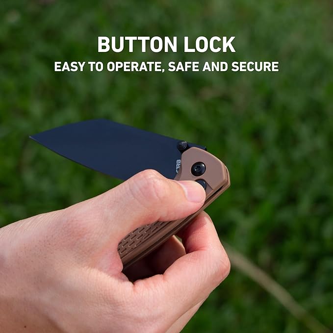CJRB Pyrite-Light Pocket Knife, 3.34'' Upgraded AR-SFII Steel Blade FRN Handle, Sharp EDC Knives
