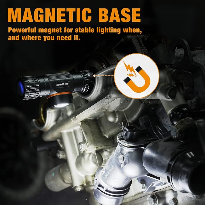 EverBrite Rechargeable Headlamp, 1000 Lumen LED Rechargeable Headlight with 5 Light Modes, Magnetic