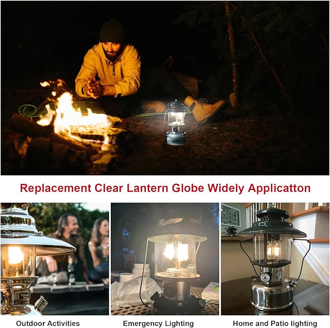Lantern Glass Replacement for Coleman Lanterns Glass Globe Compatible with Coleman Propane Lantern
