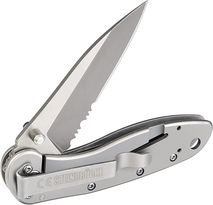 Pocket Knife for Men with Clip - Heavy Duty Folding Pocket Knives, 3.1" 14C28N Stainless Steel