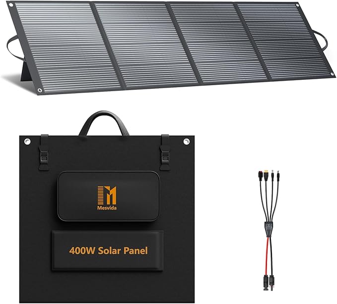 400 Watt Portable Folding Solar Panels IP68 Waterproof ETFE Coating 41V MC4 Output for Power