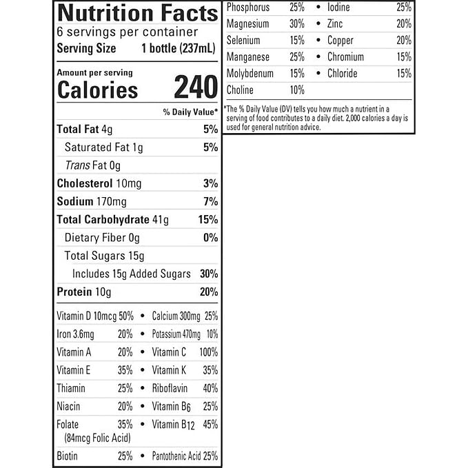 Carnation Breakfast Essentials Complete Nutritional Drink Cookies N Crème Flavor 8 oz Bottle 24 Ct