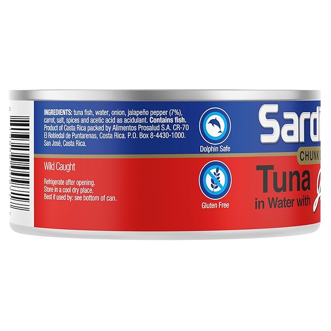 Sardimar Chunk Light Tuna ( Jalapeño, 12 Pack)