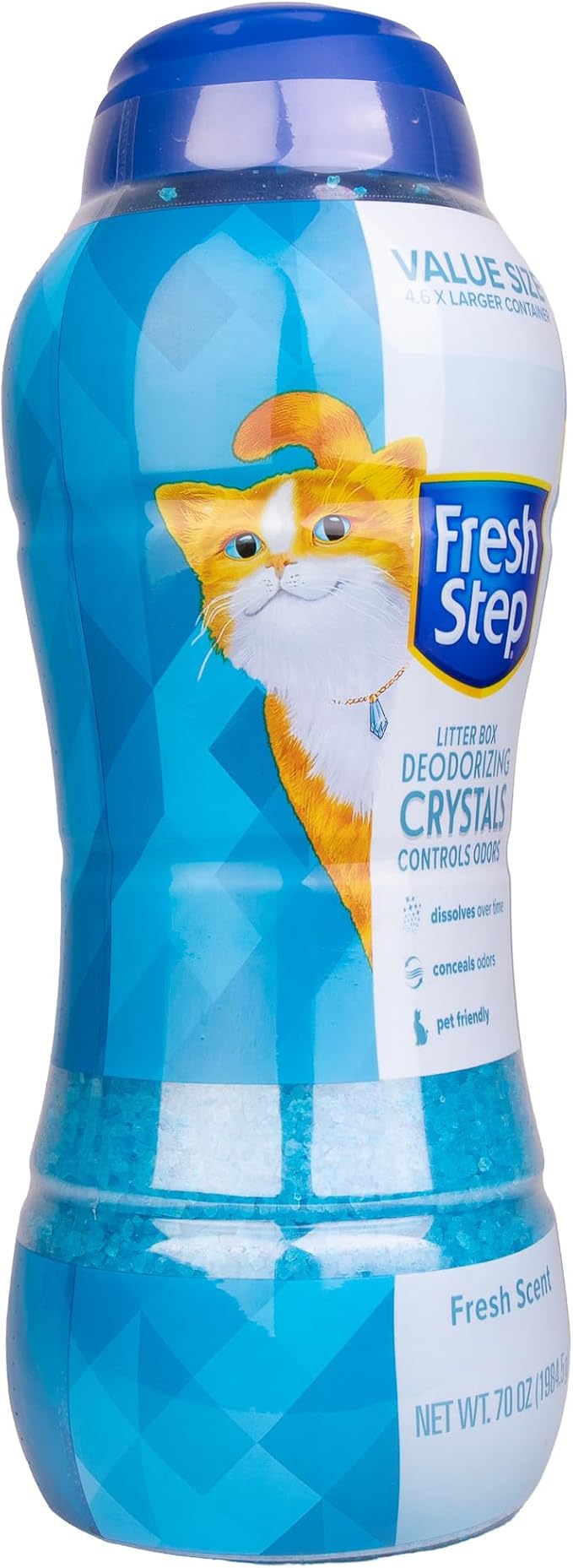 Fresh Step Cat Litter Crystals in Fresh Scent - Cat Litter Box Deodorizer - Combats Odors and