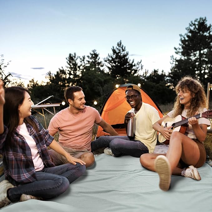 Fleece Waterproof Outdoor Blanket - Windproof Stadium Blanket for Camping, Picnics, and Sports Stay