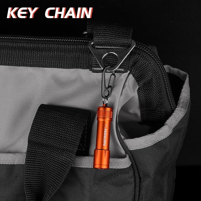 NICRON Mini Keychain Flashlight Mini Flash Light, 100 lumens Bright Key Ring Portable Pocket