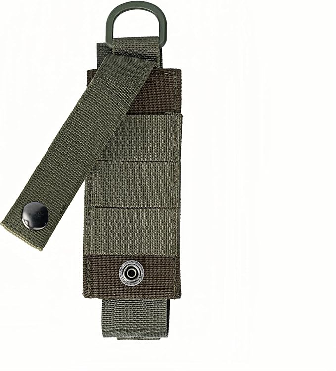 Tactical Flashlight Holster MOLLE Torch Holder MK4 OC/Mace Pepper Spray Canister Carrier EDC Flash