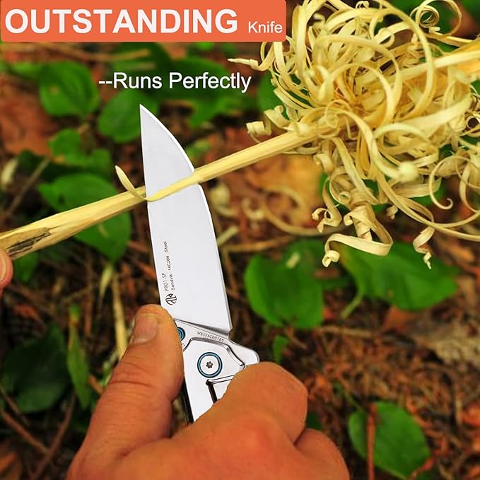 Ruike Tactical Folding Pocket Knife for men,14C28N Stainless Steel Blade,Frame Lock,EDC Small