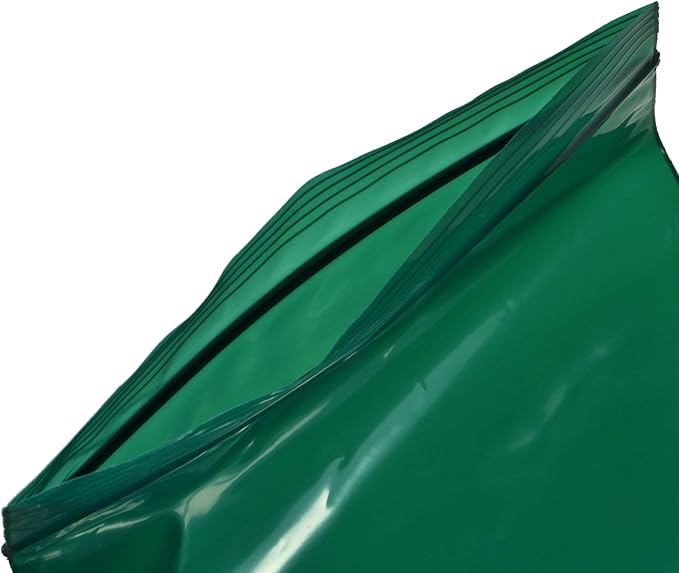 uGems 4" x 6" Green Reclosable Zipper Bags - 2-Mil, Pack of 100 - Resealable Plastic Bags for
