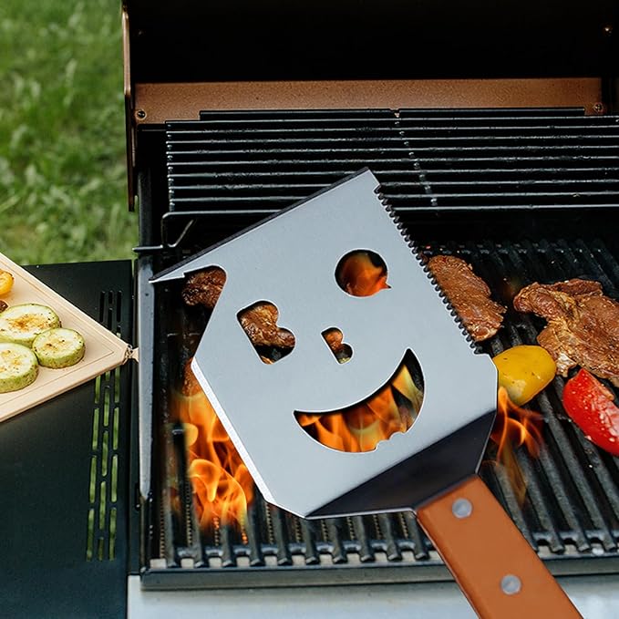 BBQ Gift for Men Dad Husband, Fathers Day Birthday Gifts, 7 in 1 Grill Spatula, Fun BBQ