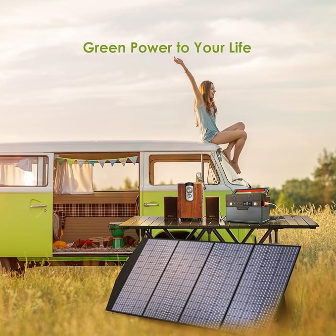 ALLPOWERS SP033 200W Portable Solar Panel Foldable, 23% High Efficiency Solar Charger with MC4