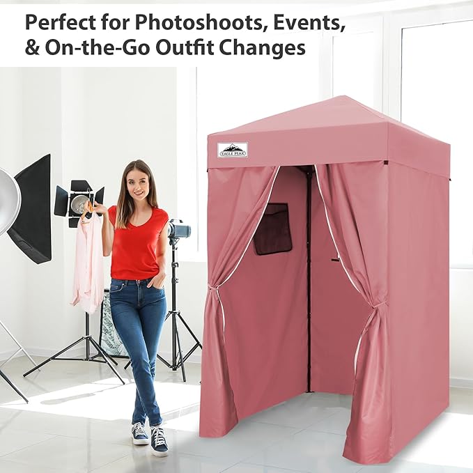 EAGLE PEAK Flex Ultra Compact 4x4 Pop-up Canopy, Sun Shelter, Changing Room, Portable Privacy