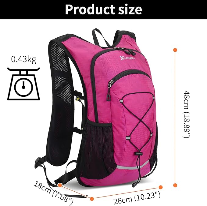 15L Small Hiking Backpack Lightweight Hydration Backpack for Men Women, Warterproof Hiking Daypack
