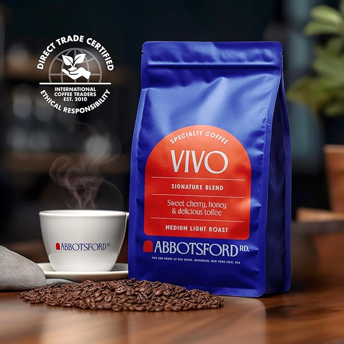 Vivo Arabica Whole Coffee Beans, Specialty Coffee, Signature Blend Medium Light Roast Whole Bean
