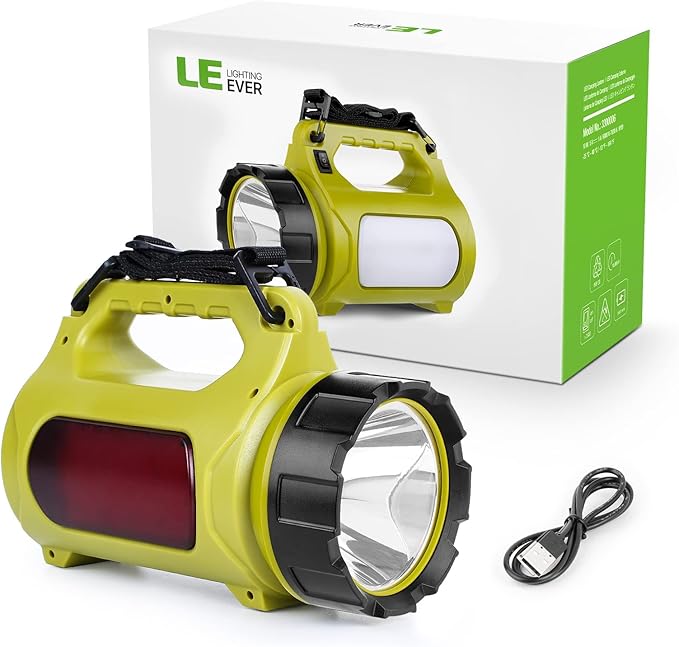 LE Rechargeable LED Lantern, Camping Essentials, 1000LM, 5 Light Modes, Power Bank, IPX4
