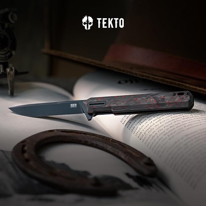 F2 Bravo Folding Pocket Knife - D2 Steel Blade, Ceramic Ball Bearings - EDC - Snap, Swift Flip for