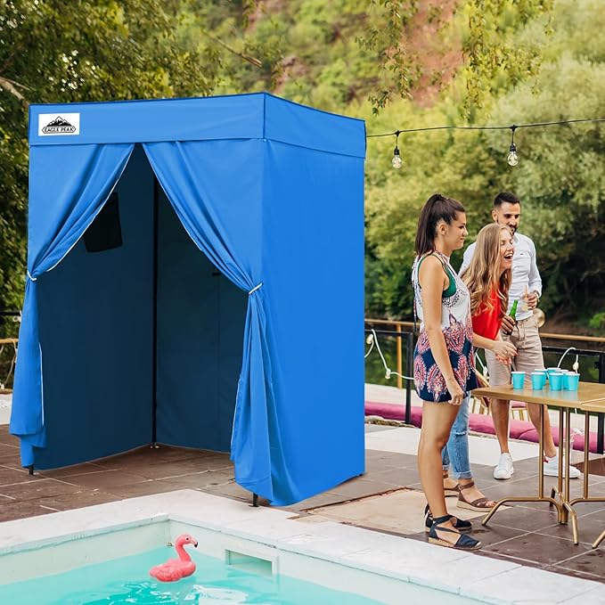 EAGLE PEAK Flex Compact 5x5 Pop-up Canopy Changing Room, Portable Privacy Dressing Room for Indoor