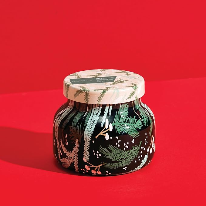 Capri Blue Pattern Play Signature Holiday Candle - Luxury Holiday Scented Candle for Home- Long