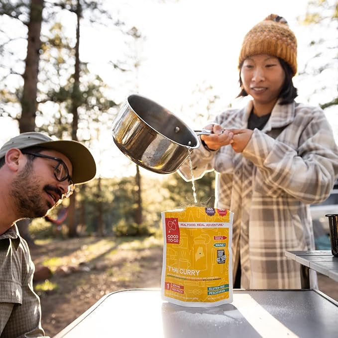 GOOD TO-GO Thai Curry | Camping & Backpacking Food | Just Add Water Backpacking Meals | Good To-Go