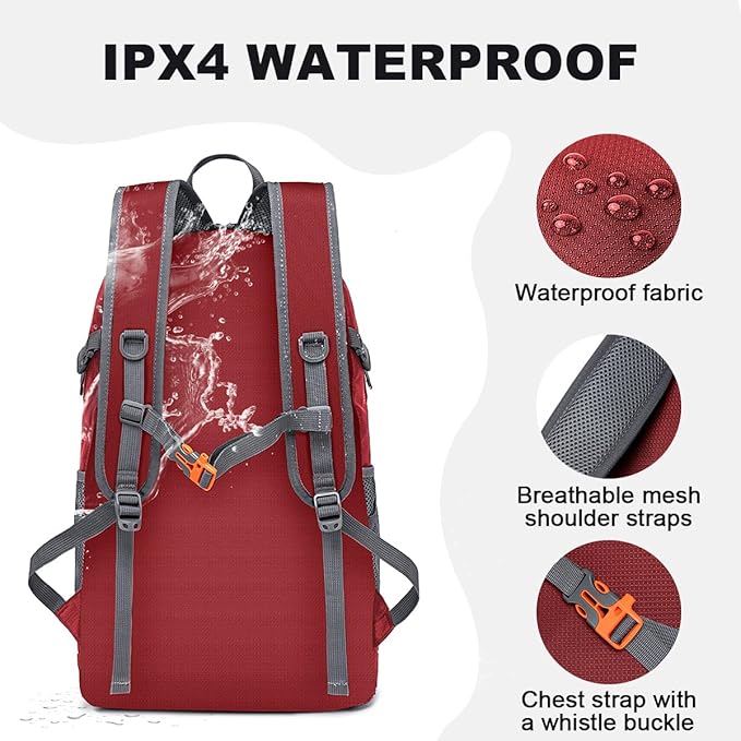 MIYCOO Backpack - Ultra Lightweight Packable Backpack for Travel Camping, 45L Hiking Back Pack