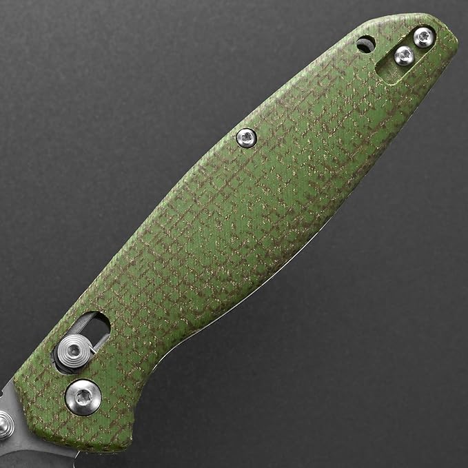 Eafengrow EF966 Folding Knife D2 Blade Micarta Handle with Pocket Clip EDC Tactical Knife thumb