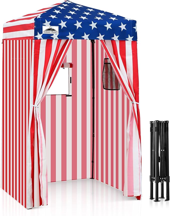 EAGLE PEAK Flex Ultra Compact 4x4 Pop-up Canopy, Sun Shelter, Changing Room, Portable Privacy
