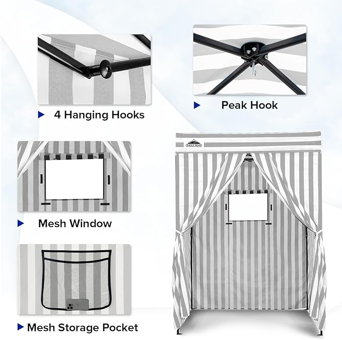 EAGLE PEAK Flex Compact 5x5 Pop-up Canopy Changing Room, Portable Privacy Dressing Room for Indoor