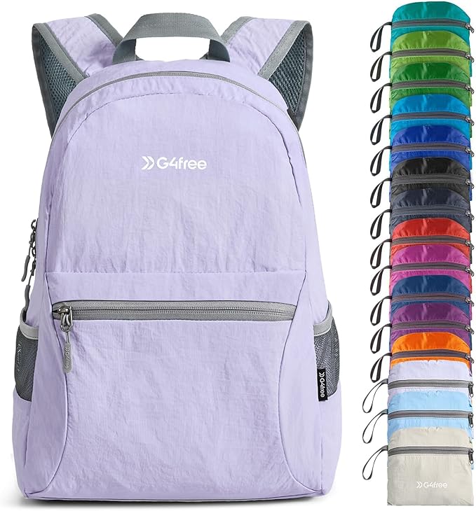 G4Free 20L Lightweight Packable Backpack Travel Hiking Daypack Foldable Backpack for Men