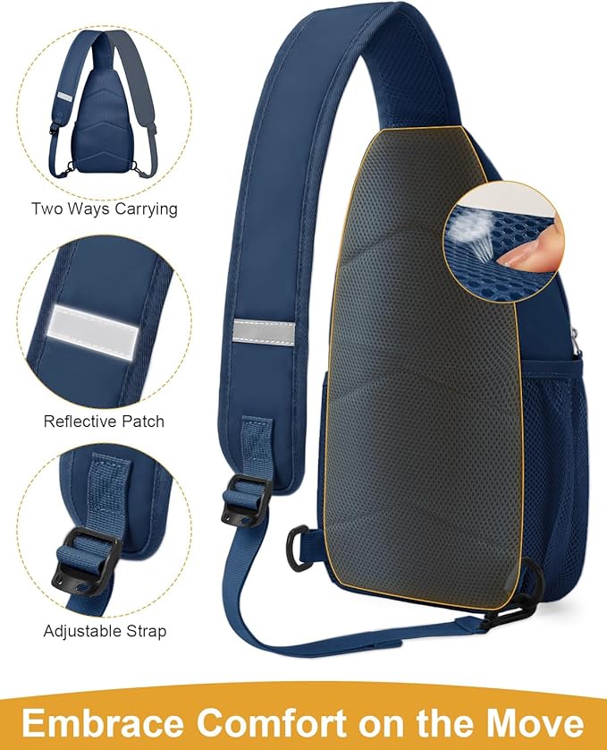 Crossbody Bags for Women Man Waterproof Sling Bag Backpack Trendy Casual Cross Body Bag with