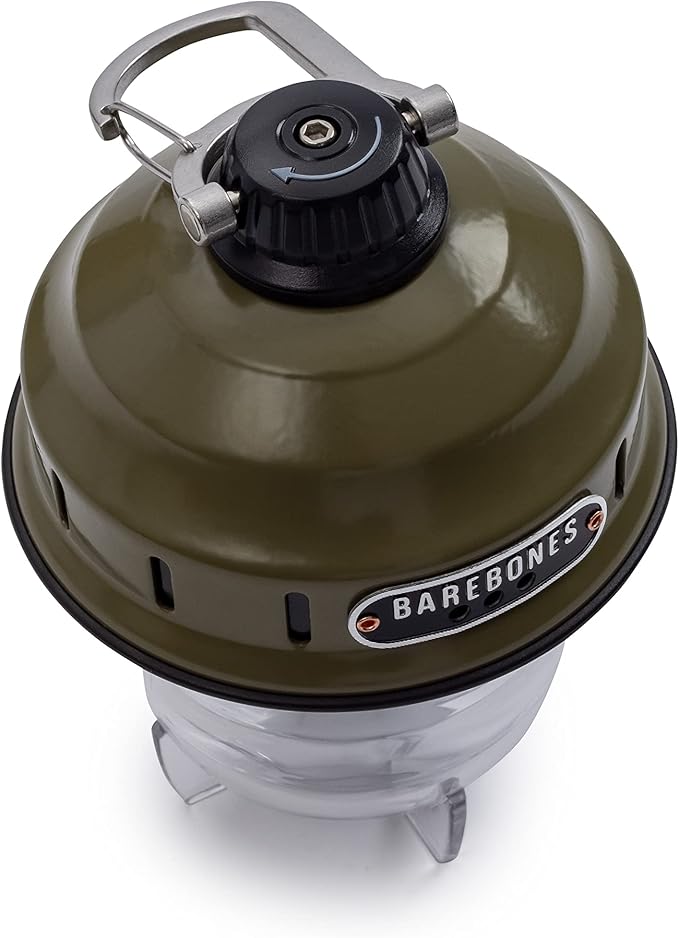 Barebones Beacon Hanging Light ??Olive Drab, Rechargeable LED Camping Lantern with Adjustable