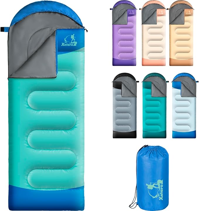 Sleeping Bags for Adults Kids - 3 Season Cold&Warm Weather Waterproof Camping Sleeping Bags