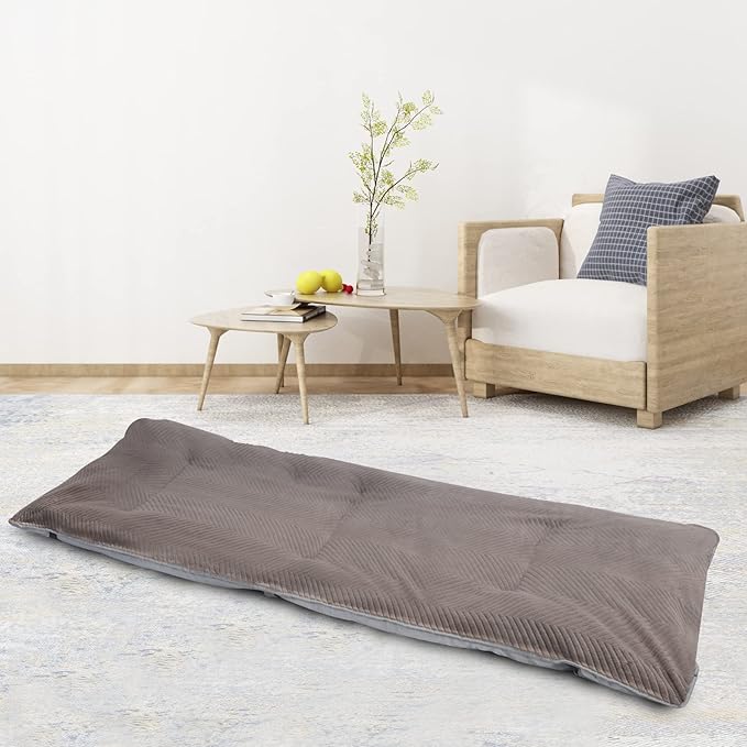 REDCAMP Folding Cot Pads for Sleeping Extra Thick, Soft Comfortable Velvet & Corduroy Cotton