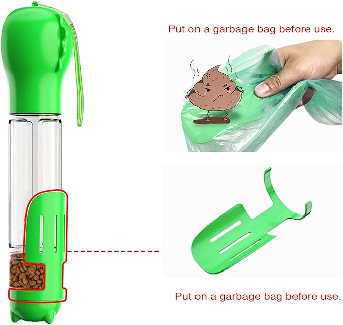 DoqiPaw Dog Travel Water Bottle Leak Proof No Spill Lead Leash Waterer Feeder Accessory Alternative