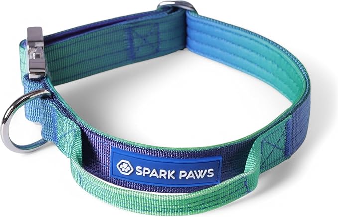 Spark Paws Tactical Dog Collar - Heavy Duty, Premium Quality, Thick and Durable for Large and