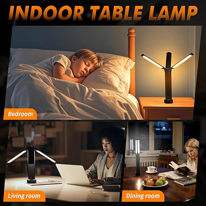 Rechargeable Camping Light with Remote,Dimmable Outdoor Lantern,26-Hour Runtime,3 Colors 5