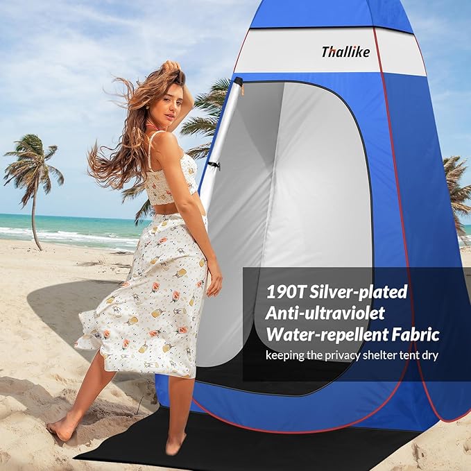 Upgrade Pop Up Privacy Shower Tent, Portable Camping Shower Tent, Camping Toilet Changing Room with
