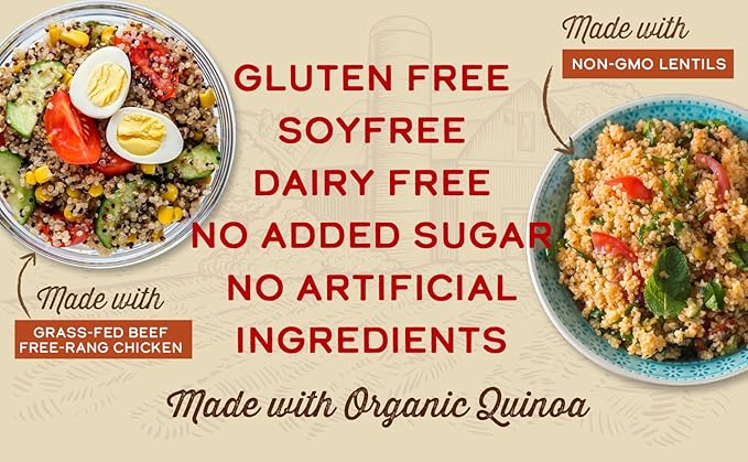 Wild Zora Instant Organic Quinoa Meals - Quick & Tasty Prepared Quinoa Bowls, Pantry Staples