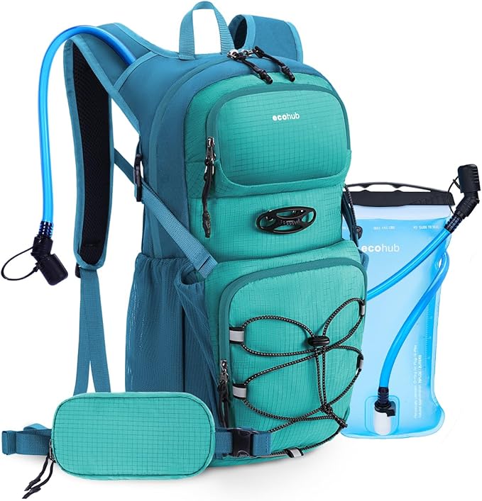 ECOHUB Hydration Backpack for Men Women, 20L Lightweight Hiking Daypack Cycling Backpack with 2L