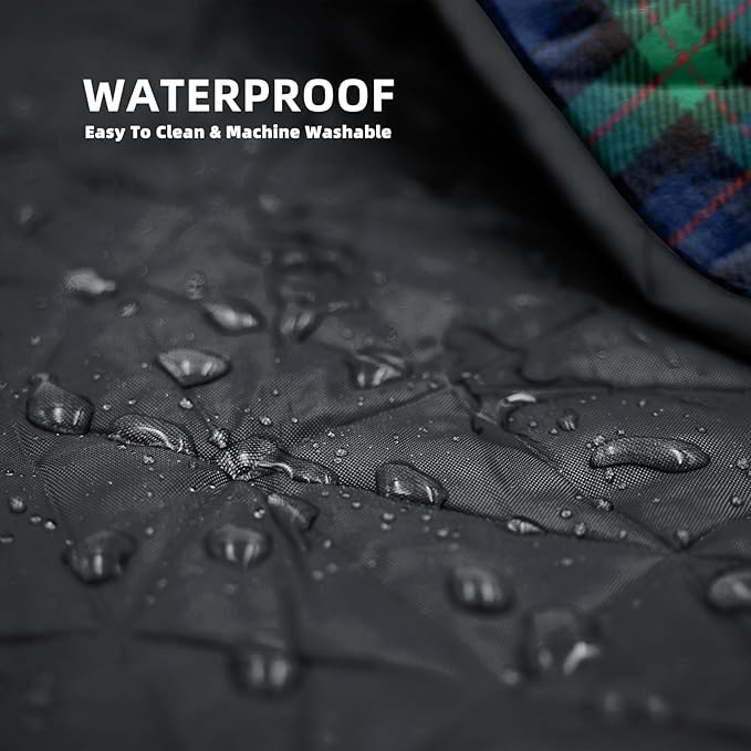 Outdoor Waterproof Blanket, Foldable Fleece Stadium Blanket for Outdoor Sports Event, Camping, Car