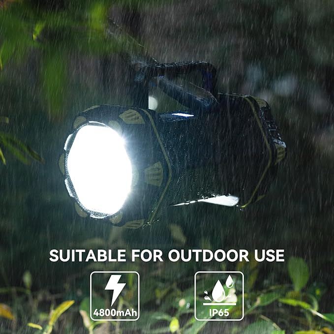 AlpsWolf Updated Camping Lantern Rechargeable, LED Flashlight Spotlight, 4800 Capacity Battery