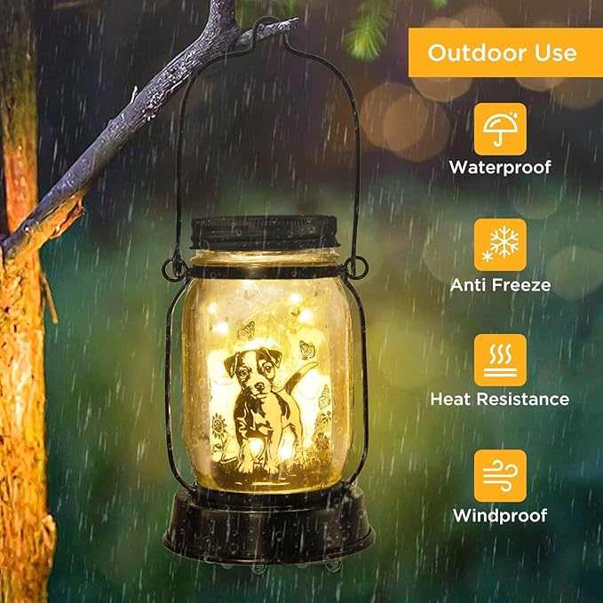 Jack Russell Terrier Gifts for Women/Men Jack Russell Terrier Solar Lanterns Mom Birthday Dog