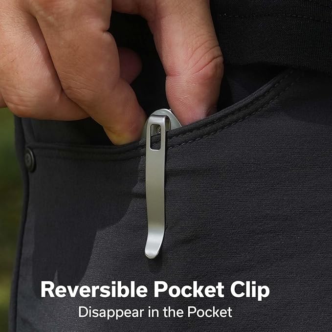 CIVIVI Faeger Pocket Folding Knife for EDC, 2.98" Swedish 14C28N Blade G10 Handle, Reversible Clip
