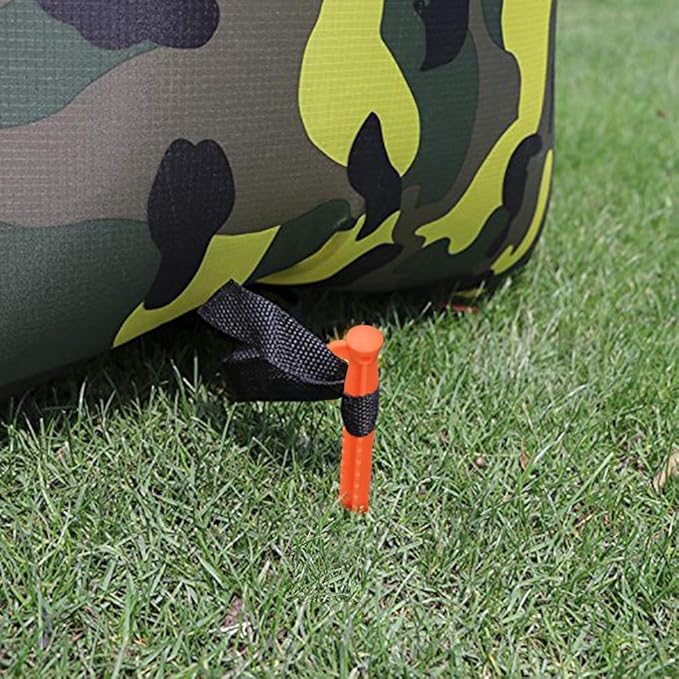 Camping Tent Stake Pegs / 8 Pack Outdoor Plastic Stakes for Christmas Holiday Decoration Bounce