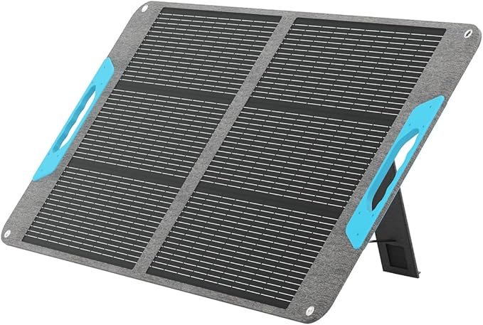 Renogy 100 Watt Solar Panel, N-Type 100W Portable Solar Panels w/Kickstands, Foladable 25% High