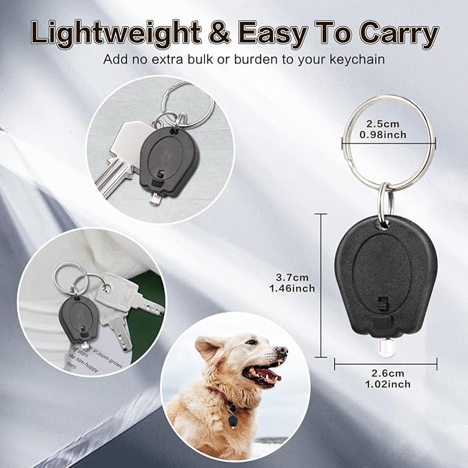 12 Pack Mini UV LED Keychain Flashlight, 395nm Ultra Violet Flashlight, UV Keychain Flashlight